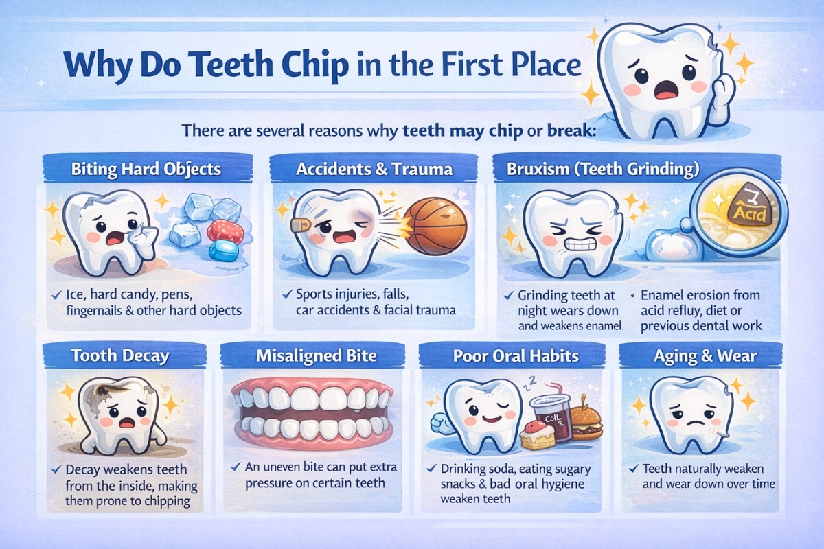 Teeth Chip Reasons | Pinole Aesthetic Dentistry